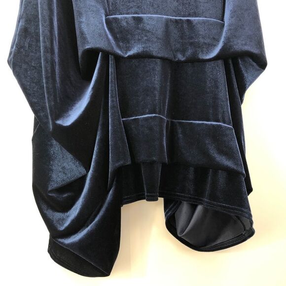 Nwt Sympli Sleeveless Dream Tuck Dress in Navy Velvet 10 - Picture 5 of 5